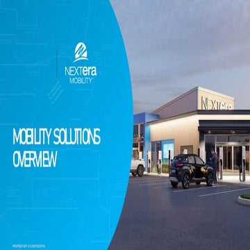 NextEra Mobility Solutions Overview by Steve Gutmann | PDF