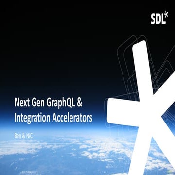 SDL Tridion Next Generation GraphQL Integration Accelerators