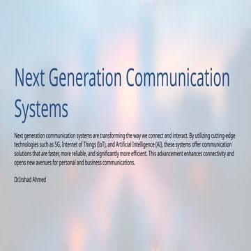 Future Of Communication | PPTX