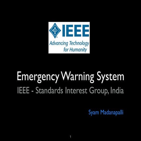 Next Generation Emergency Warning System