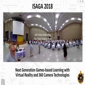 Next generation games based learning with virtual reality and 360 camera tech...
