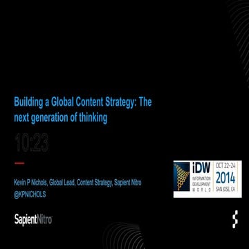 The Next Generation of Content Strategy: Omnichannel, Performance-Driven Cont...