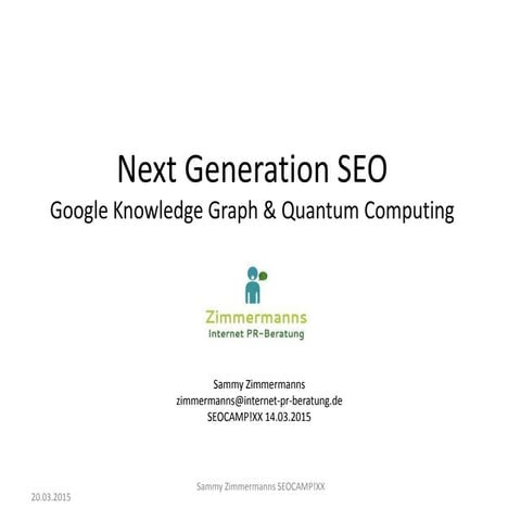 Next generation seo