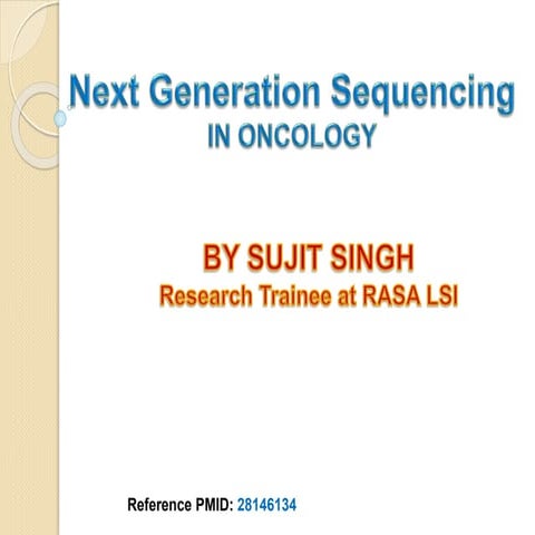 Next generation sequencing