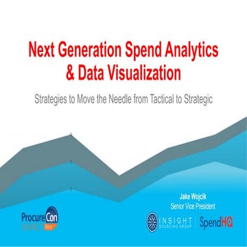 Next Generation Spend Analytics & Data Visualization