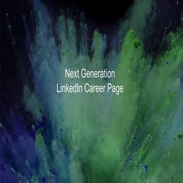 Next Generation LinkedIn Career Page