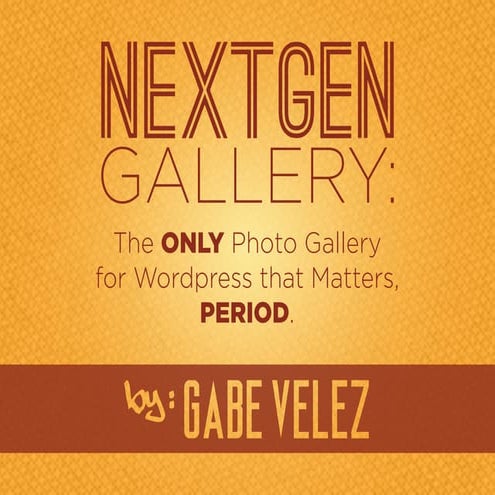 NextGEN Gallery Presentation
