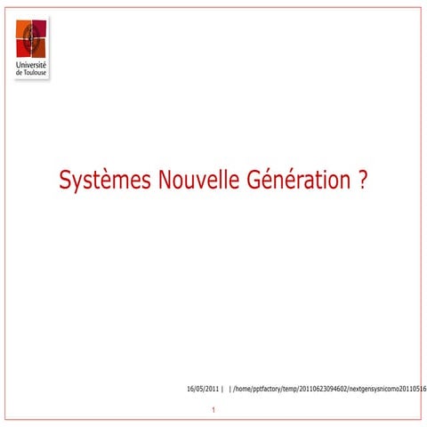 Systèmes de Gestion de Bibliothèque - une nouvelle génération?