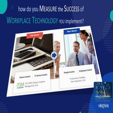 How do you measure the success of workplace technology you implement?