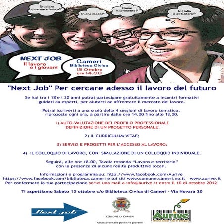Next job 13 ottobre 2012