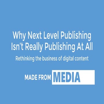 Why Next Level Publishing Isn't Really Publishing At All
