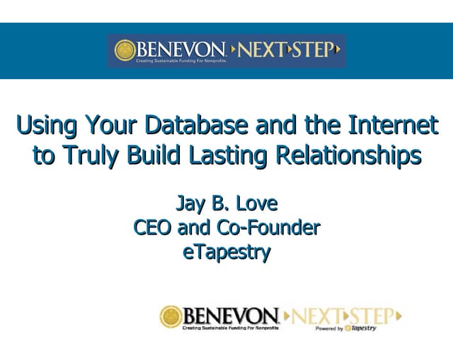 Next Step Conference Presentation