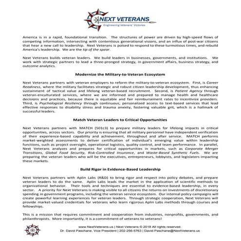 Next Veterans Vision