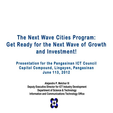 Next wave cities pangasinan ict council final