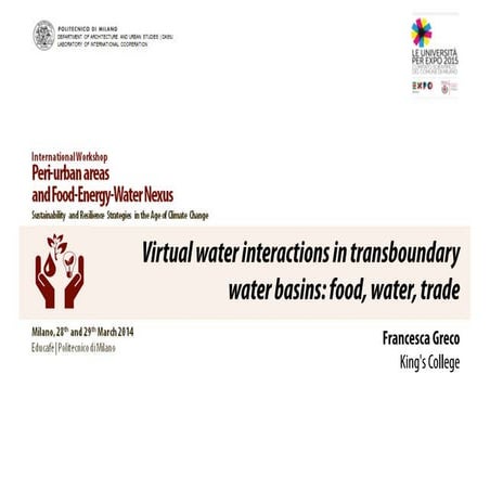 Virtual Water Interactions in Transboundary Water 