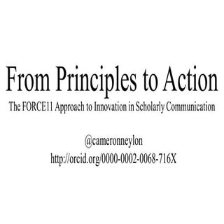 Neylon From Principles to Action