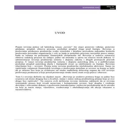 Nezavisnost revizije i revizora