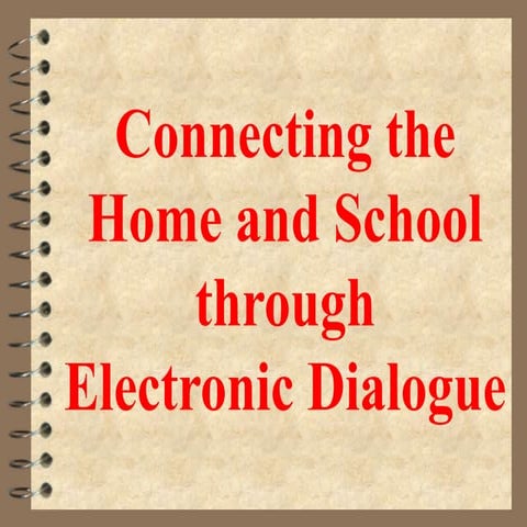 NL NIS 2003 - Connecting the Home and School through Electronic Dialogue