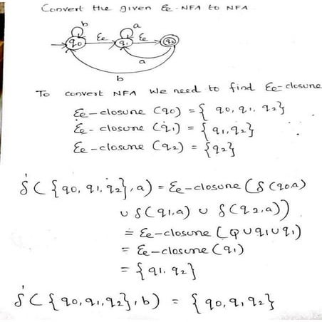 NFA with EPSILON for reference for exam | PDF