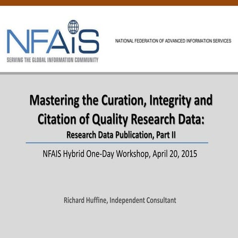 Data Publishing Overview