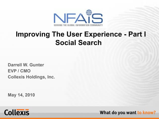 NFAIS - Social Search