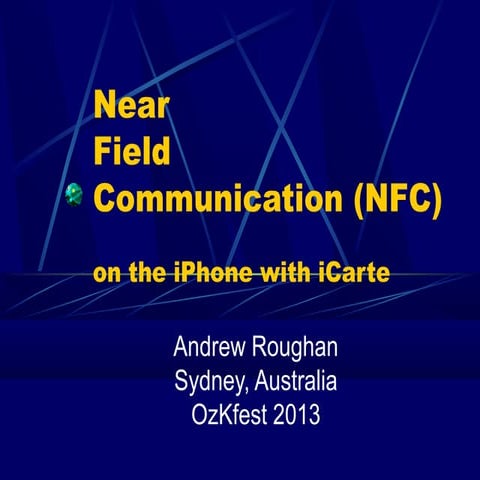 Near Field Communication on iPhone with iCarte