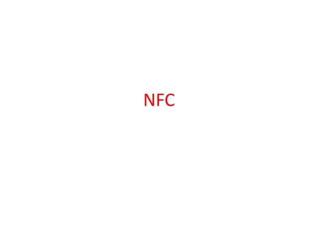 NEAR FIELD COMMUNICATION