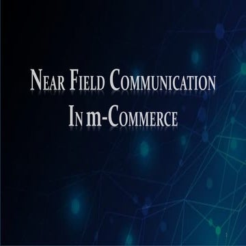 Near Field Communication in m-Commerce