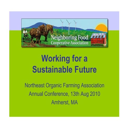 Working for a Sustainable Future