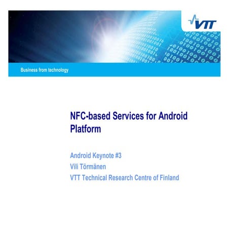 NFC based services for Android platform