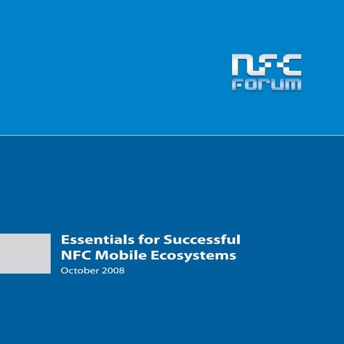 NfC Forum Mobile NfC Ecosystem White Paper