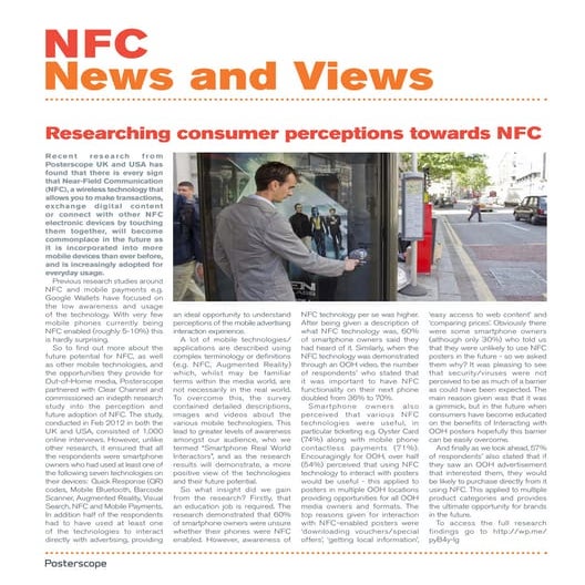 NfC News and Views