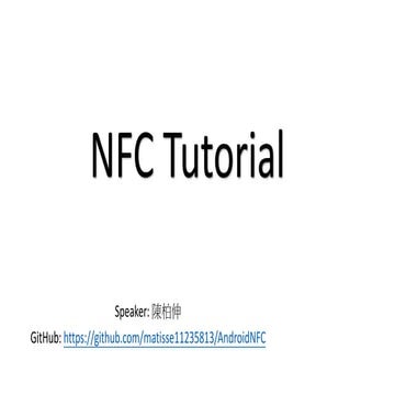 Nfc tutorial