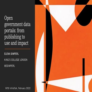 Open government data portals: from publishing to use and impact