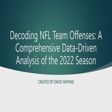 NFL 2022 STATS Report