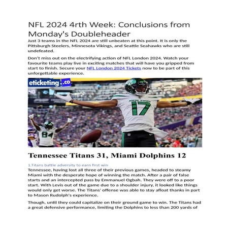 NFL London: Broncos 2025 Struggles Explained | DOCX