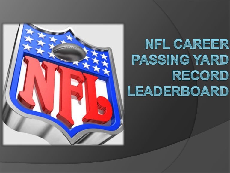 NFL Career Passing Yard Record Leaderboard