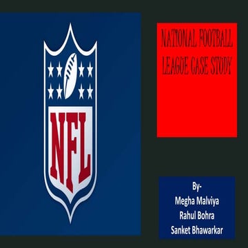 National Football League (NFL) case Analysis