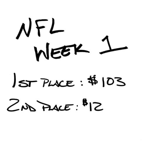 Nfl picks week 1 | PDF
