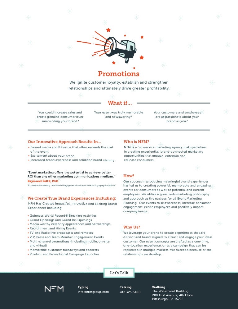 NFM Promotions and Experiential Marketing