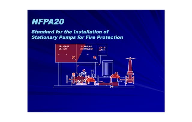 Nfpa20 standard for the installatio...