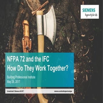 NFPA 72 and the IFC - How Do They Work Together?