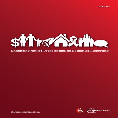Enhancing not-for-profit annual and financial reporting
