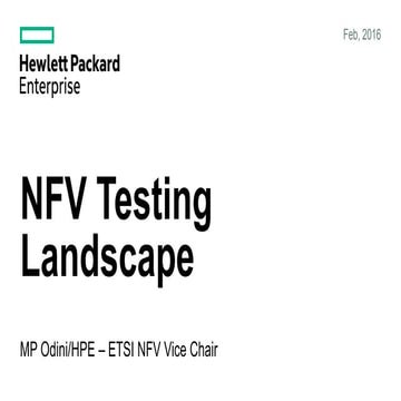 NFV testing landscape