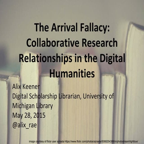 Collaborative Research Relationships in Digital Humanities (HASTAC 2015 prese...