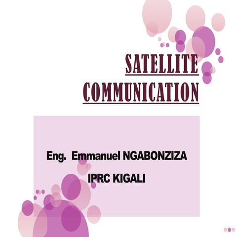 Satellite-Communication-Power point presentation
