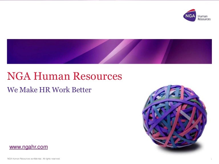 NGA Human Resources. We Make HR Work Better.