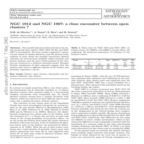 Ngc1912 and ngc 1907_close_encounter_between_open_clusters