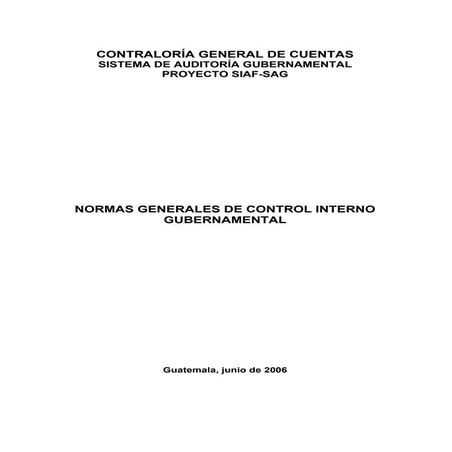 ACUERDO A-039-2023 NORMAS GENERALES Y TECNICAS DE CONTROL INTERNO ...