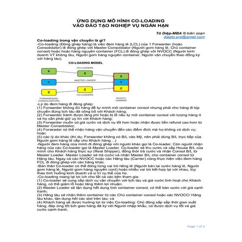 Ung dung mo hinh CO-LOADING (ghep hang) vao dao tao nghiep vu ngan han (f)